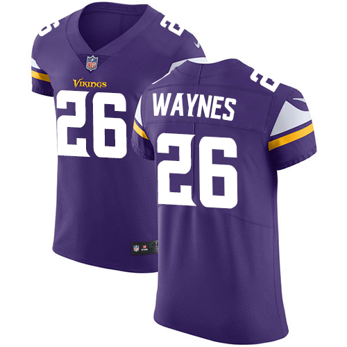 Nike Vikings #26 Trae Waynes Purple Team Color Men's Stitched NFL Vapor Untouchable Elite Jersey - Click Image to Close